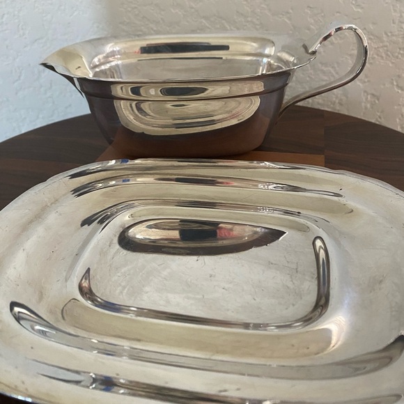 Vintage Reed & Barton 5000 1940’s Mayflower Scalloped Silver Plated Gravy Boat - Picture 11 of 14
